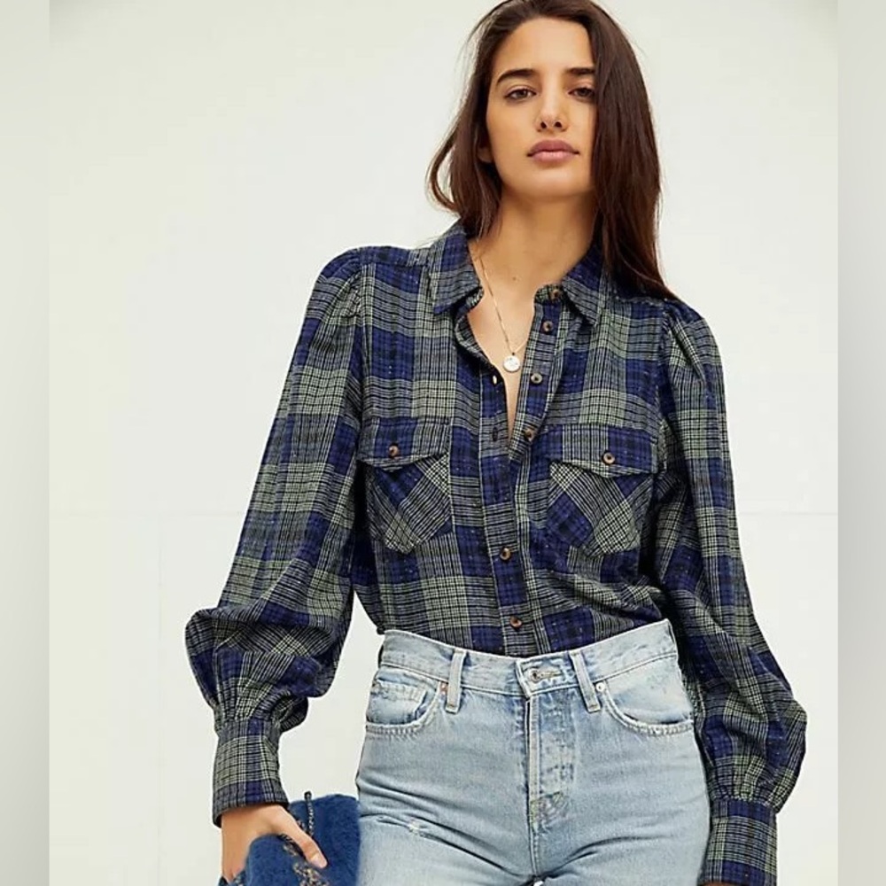 Free People Sun City Shirt S